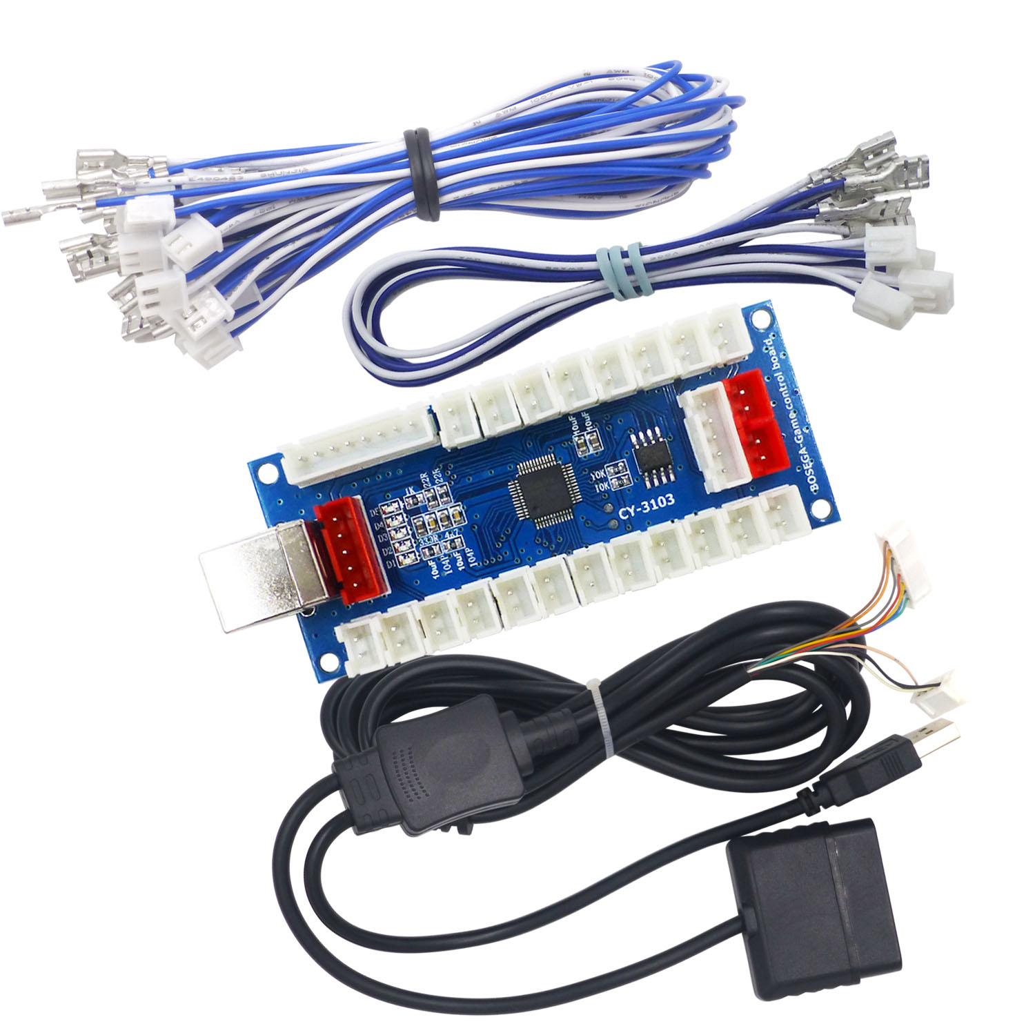Arcade Button Pcb - SJ@JX 아케이드 컨트롤러 제로 딜레이 엔코더