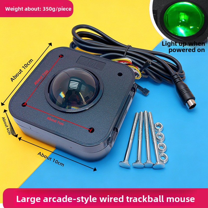 Trackball Controller Arcade - 아케이드 게임 액세서리 트랙볼 마우스 투명