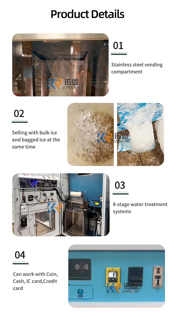 맞춤형 고품질 제빙기 자동 상업용 제빙기 OEM 관광지 - Commercial Vending Machine 리뷰 및 가격