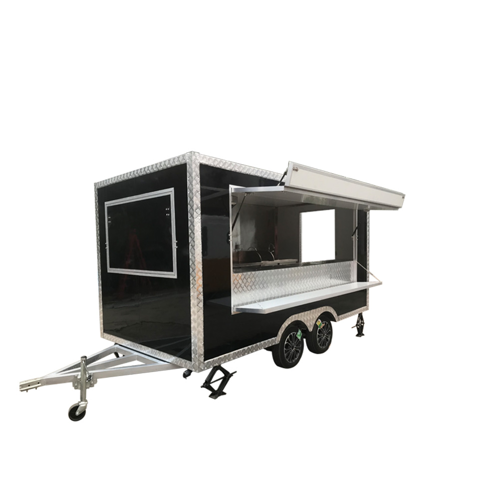 대형 사각형 패스트 푸드 트레일러, 모바일 주방 아이스 - Hot Dog Vending Cart 리뷰 및 가격